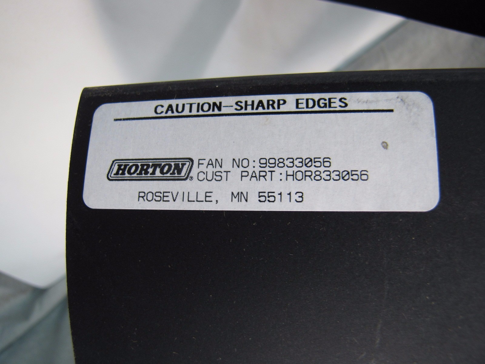 Horton 99833056 A/C Fan 787.4 CW Plastic 65.15PD NEW | eBay