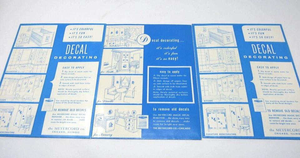 De colección Calcomanías Meyercord Peces Tropicales y Coral Bajo el Agua NUEVO EN STOCK HERMOSO ESTADO LOTE Foto 2 de 2