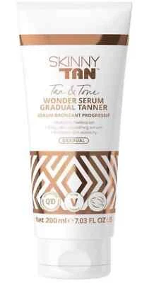 Skinny Tan Tan & Tone Wonder Serum Gradual Self Tanner 200ml Tube - NEW