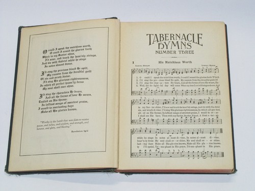"Tabernacle Hymns" Number Three, 1940, For Church and Sunday School, 351 Hymns - Picture 5 of 11