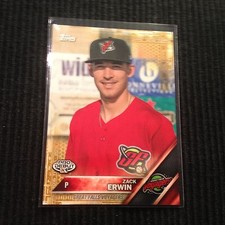 2016 TOPPS PRO DEBUT #106 ZACK ERWIN *GOLD #49/50*  GREAT FALLS VOYAGERS