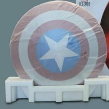 US 1:1 Marvel Legends Captain America 75th Anniversary Metal Shield New