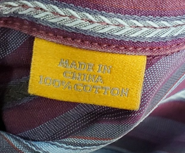 Robert Talbott Cotton Purple Multi-color Stripe D… - image 9