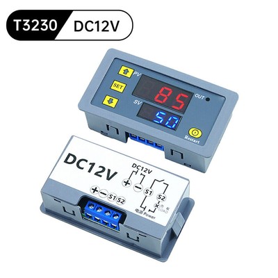 T3230 Digital Time Delay Relay Cycle Timer Control Switch DC12V