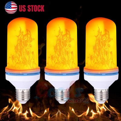 LED Flame Effect Light Bulb- Simulated Nature Fire Flicker Lamp, E27 USA Base 5w