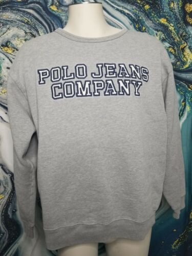 Vintage 90s Mens L Polo Ralph Lauren Jeans Co Embroidered Spellout 