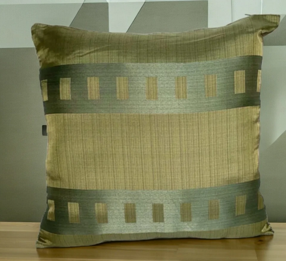 Cushion Covers SET OF 4 Green - Column Greek Fine Quality Pillowcases 18x18"45cm - Image 4 of 4