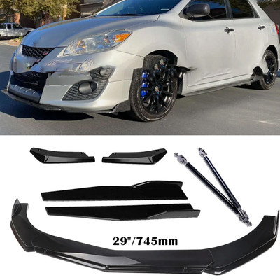 Front Bumper Lip Spoiler Splitter Side Skirt Rear Lip For Toyota Matrix Body