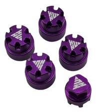 NHX RC Aluminum M2 Wheel Nut w/ Dust Cover 4 for SCX24 -Purple