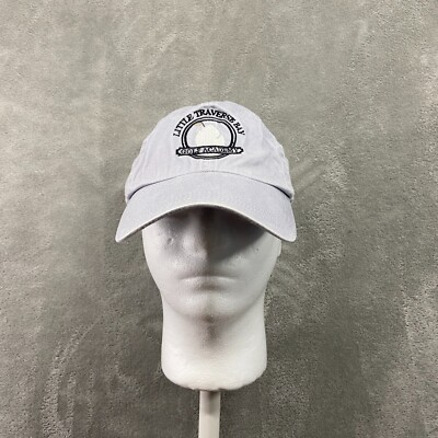 Little Traverse Bay Golf Academy Course Hat Ahead Mid Fit Adjustable Gray