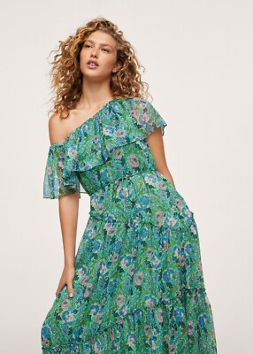 mango ruffle flowy dress Ruffles flowy dress