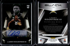 2021 Panini Black Football Rookie Auto #177 Larry Rountree III /199 Rookie RC