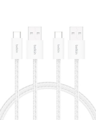 Belkin 2er-Pack USB-A/USB-C-Kabel, 1,5 m, 15 W, schnellladend