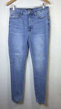 Judy Blue Jeans Womens 11 30 Blue Denim Flat Front Skinny Fit slimming