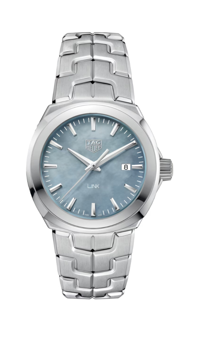 TAG Heuer Link Quartz Blue MOP Dial Stainless Steel Ladies Watch WBC1311.BA0600