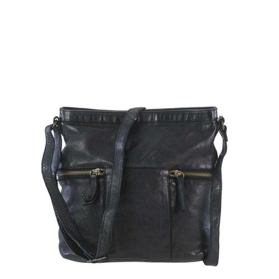 Bear Design Tasche Leder Schultertasche Umhängetasche klein schwarz Damen Frauen