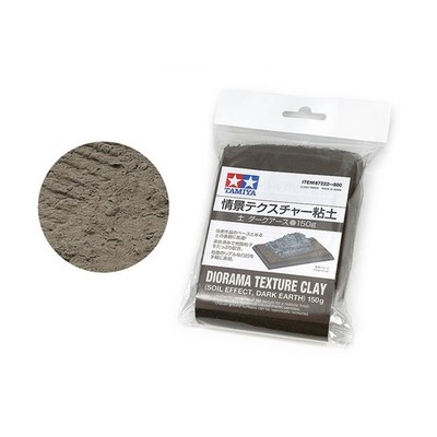 Tamiya 87222 Diorama Texture Clay (Soil Effect Dark Earth 150g) NEW in OVP