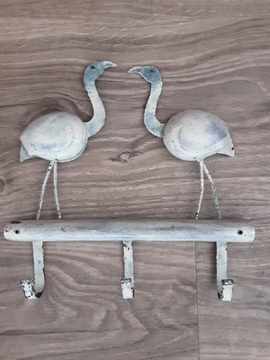 Hakenleiste Vintage aus Holz / Metall - Bild 1 von 4