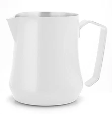 Metallurgica White Tulip Stainless Steel Milk Frothing Pitcher, 35 cl / 11.8 Oz