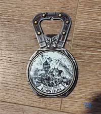 Liechtenstein - Vintage Metal Refrigerator Magnet Bottle Opener - 1980's