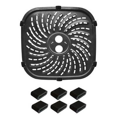 Grillpfanne für PowerXL Pro 6 QT Air Fryer 24x24CM Schwarz