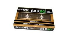 TDK SA-X90 Blank Audio Cassette Tape. High Bias. Type II. Made in Japan. SEALED