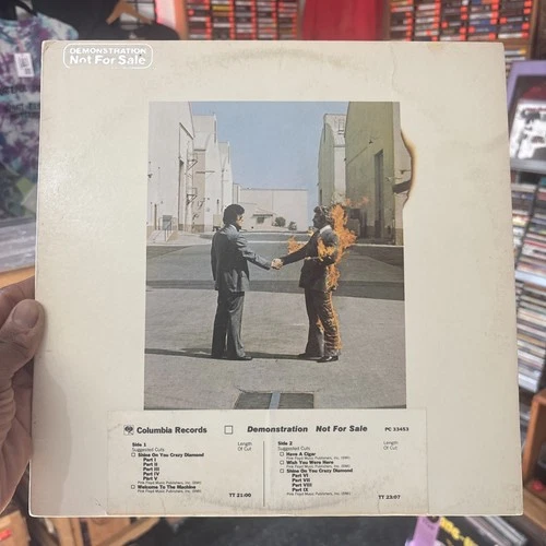 PINK FLOYD Wish You Were Here VG+ COLUMBIA original PROMO vinyl LP w/Inner