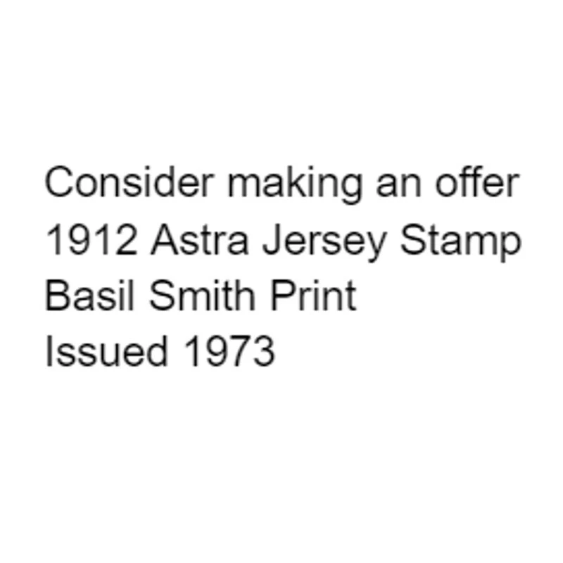 Estampilla de camiseta Astra 1912 impresión Basil Smith emitida 1973 avión aviación Foto 2 de 4