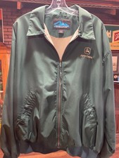   NICE Vintage Lightweight John Deere Jacket With Logo Men  s Sz Large   