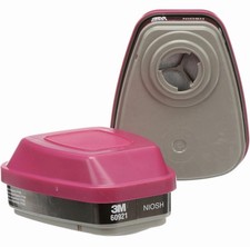 3M  P100 Respirator Cartridge/Filter 60921 NIOSH Approved 1 Pair