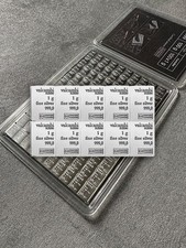 10 GRAMM REINER SILBERBARREN - Pure 999 Bullion (Not Coin) - Valcambi Swiss Made