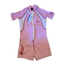 Cressi Girls Long Sleeve One-piece Kids Swim Wetsuit, Pink, Size Large