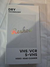 Reshow VHS Video Head Cleaner Dry, No Fluid for VCR/VHS Players Vintage