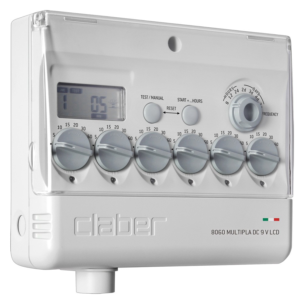 Claber 8060 Multipla DC 9V | Centralina Irrigazione Top di Gamma