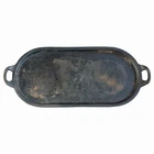 Griswold No. 8 712 Oval Griddle Slant Logo Vintage Early 1900s Erie No Cracks