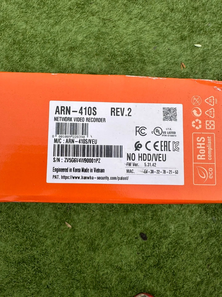 Samsung Hanwah Nvr ARN - 810S/410S (hikvision Dahua) - Image 2 of 2