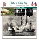 Dr Jim Stamps Maximum Card Mobile Bay 1864 Forever The Civil War Fdc