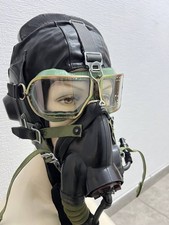 Pilot MIG Flieger Lederhelm Brille Sauerstoffmaske KM-32 Luftwaffe Sowjet