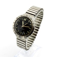 Vintage Bulova Accutron Astronaut GMT 38mm Sz 6.5in Tuning Fork Watch #WB5679-4