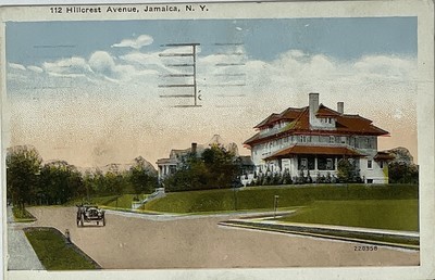Jamaica Queens Hillcrest Avenue New York City 1943 Vintage Postcard