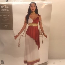 Imperial Empress Adult Women s L 10-12 4 Pc Costume Roman/Greek/Egyptian Toga