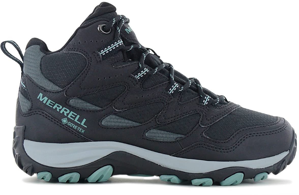 Merrell West Rim Sport GORE-TEX Womens Walking Boots Black Waterproof GTX  Shoes