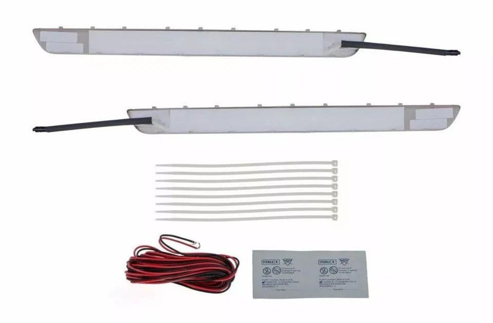 Protectores de umbral de puerta iluminados para Jeep Grand Cherokee 2011-2022 Mopar (82212120) Foto 2 de 4