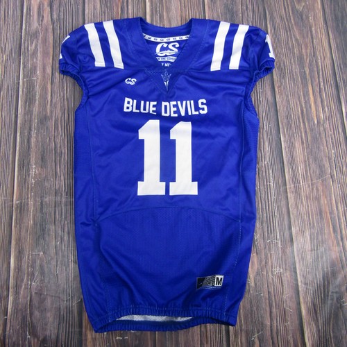 Blue Devils Football Jersey Mens Adult Medium Blue #11 Johnson CS Uniform