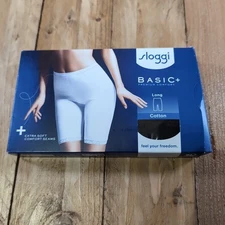 SLOGGI BASIC LONG Briefs Knickers Pants 95% Cotton 5% Elastane UK Size 18 Black