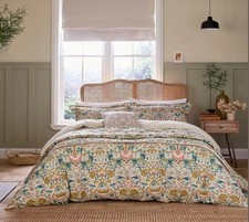 Image of William Morris & Co Lodden Primrose 100% Cotton Duvet Cover Set