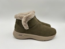 Skechers Archfit Damen Schneestiefel Olive EUR 39