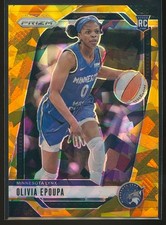 Olivia Epoupa 2024 Panini Prizm WNBA Gold Ice Prizm #95 Rookie RC /10
