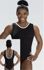 NEW Simone Biles GK Elite LEOTARD Gymnastics LEOTARD Framework RIBBED Tank AXS