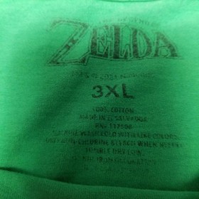 The Legend Of Zelda Shirt 3XL Green Nintendo Link Princess Gannon NES SNES N64